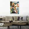 Peinture abstraite pour salle de bain Wassily Kandinsky Blue Canvas Oil Artwork Handmade Birthday Gift Balance personnalisée