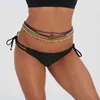 10 pezzi bikini estivo elastico multicolor con perline catena della vita della pancia bohemien africano a strati gioielli da spiaggia colorati