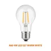 Bulbes Edison LED Bulbe E27 E14 Vintage Light 220V 4W blanc chaud tungstène transparent en verre d'énergie d'énergie