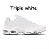 Plus tn Löparskor för män Outdoor Sneakers Atlanta Kaomoji Triple White volt Röd svart gradient Oreo Hyper Blue Web Sports Women Trainers Storlek 36-46