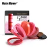 Blozen muziek bloem merk professional make-up 5 in 1 kleuren Watertproof make-up gezicht blusher poeder palet cosmetica set