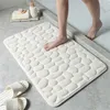 Cobblestone reliëf badkamer bad mat antislip tapijten in wastafel badkuip Zijvloer Tapijt Doucheruimte Deurmat Memory Foam Pad 211130