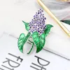 Szpilki, Broszki Clove Pins Prezenty Luxe Beauty Spring Enamel Lilac Flower Party Biuro Piękna broszka