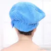 Coral Fleece Bath Hat Magic Hair Dry Dry Turban Wrap Towel Hat Absorption d'eau Quick Dry Bath Cap Cute Bow Make Up Towel XDH1053