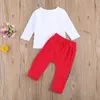 Ma&Baby 0-3Y Christmas Toddler Infant Baby Boy Clothes Set Cartoon Santa Coat Bow T shirt Pants Xmas Outfits Boy Gentleman Suit 210226