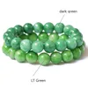 Green Jade Perles Bracelet Bijoux Pierre Fashion Cadeau délicat Bracelets Roundwomen Smooth Nouveautés Arrivées