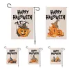 47*32cm Halloween Garden Flag printing Pumpkin flags Linen terror Banner Flags European and American decoration 300pcs T2I52303