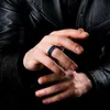 Обручальные кольца Мода 8 мм Спиннер Кольцо для мужчин Из Нержавеющей Стали Куба Сеть Куба мужская Стрессовая одежда Ювелирные Изделия Аксессуары Size6-13 Оптовая