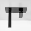 Luxury Matte Black Bathroom Faucet Basin Sink Tap Wall Mounted Square Brass Mixer Tap LT-320BR
