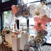 Décoration de fête Accessoires de ballon Joy-Enlife 5m 160 trous Ruban de chaîne en plastique Lien arqué pour anniversaire de mariage