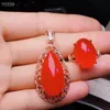 Bracelet, Earrings & Necklace KJJEAXCMY Exquisite Jewelry 925 Pure Silver Inlaid Natural Chalcedony Ring Pendant Support Detection