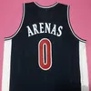 Custom Old Time Arizona Wildcats # 0 Gilbert Arenas College Basketball Jersey Color Navy Blue Red White Yellow Man Stitched S-XXXL