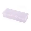 1 stücke Nägel Dot Zeichnung Stift Puffer Schleifen Datei Lagerung Box Kunststoff Transparent Maniküre Werkzeug Spezielle