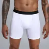 5 sztuk dużo bokserki męskie kalesony długie bokserki bielizna męska bawełniane spodenki oddychające spodenki bokserki Gay cueca boxer 210826239q