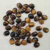 Moda Natural Tiger Eye Stone Oval Cabochon Cabochão 8x10mm Grânulos Charme Jóias Fazendo inteiro 50 pcs / lote