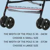 Acessórios de peças de carrinho acessórios Bebê antiderrapante pedal Pedal Pichair preto plástico compacto leve anti-derrapagem