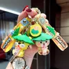 Kreatywny Picie Tygrys Doll Keychain Cartoon Klasyczny Zwierząt Landyard Klucz Człowiek Uchwyt Dla Kobiet Torba Wisiorek Prezent Samochód Keyring G1019