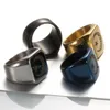 Muslim Lesser Bairam Star and Moon Ring Band Gold Blue Black Rostfri Signet Rings for Men Fashion Jewelry Will and Sandy
