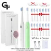 GeZhou S802 Sonic Electric Toothbrush USB Rechargeable adult Waterproof Ultrasonic automatic 5 Mode toothbrush for children 220224