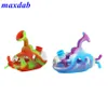 4.9" colorful glass water pipe small dab rig hookahs submarine portable silicone hookah tabacco bongs wax oil herb rigs