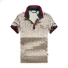 1987 designer rayure polo t-shirts serpent polos abeille broderie florale hommes haute rue mode cheval polo T-shirt