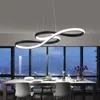 Nordic Restaurant LED Pendant Lampa Enkel Kreativ Musik Note Art Dining Room Remote Control Bar Hängande lampa