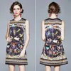 Summer Dress Floral Print es For Women Casual Sundress Sleeveless vingate Elegant Vestidos De Fiesta 210529