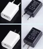 Быстрое адаптивное зарядное устройство 5V 1a USB USB США EU Plug Plug Adapter Зарядные устройства для iPhone 13 Pro Max 12 Samsung Galaxy S6 S8 S10 Note 10 HTC Android телефона PC TOP