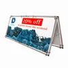 Buiten een frame banner reclamedisplay (80 * 200 cm) met dubbele vinyldruk draagbare draagtas