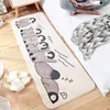 Cartoon kreativer langer Teppich für Schlafzimmer, superdichter, flauschiger Nachttischteppich mit saugfähigen, rutschfesten Badezimmer-Fußmatten, Teppichen 210301