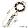 Festa Favor Favor Cartões Leitor de Madeira Bracelete Keychain Silicone Bead Chaveiro Chaveiro Chaveiro Chave Chave Chave D166