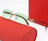 Fine Accessories Vintage Wood Glasses Frame Men Sunglasses Gold Rimless Eyeglasses for Man Anti Reflective Clear Lens Prescription Spectacles French