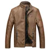 COMLION Faux Leather Jackets Men High Quality Classic Motorcycle Bike Cowboy Jacket Coat Male Plus Velvet Thick Coats M-5XL C46 211203