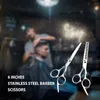 Ciseaux à cheveux Portable en acier inoxydable coiffure coupe amincissement cisailles