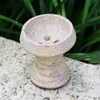 Rökning Keramik 4 Hål Hookah Shisha Bowl med miljövänligt Chicha Head För Vattenrör Charcoal Holder Tillbehör