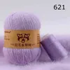 1 PC 50 + 20g / zestaw Ręcznie Długie Pluszowe Mink Przędza CashMere Wysokiej Jakości Szydełka Do Kardiganu Sweter Kapelusz dla kobiety Y211129