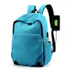 3pcs Backpack Men Mulheres Unissex Oxford Solid Garge Capacidade Saco de escola à prova d'água com tamanho de porta USB 30*42*13cm