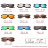 Okulary przeciwsłoneczne ręcznie robione vintage drewno mężczyzn spolaryzowane okulary słoneczne kobiety Uv400 Square Ebony Zebra Wooden 2021 Wysoka jakość 1354186