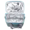 Saco térmico isolado para piquenique, grande, dobrável, lancheira, armazenamento de refrigerantes, com bolso para talheres, à prova d'água, 240w