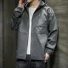 Männer Jacken Jacke Herbst Windjacke Casual Streetwear Kleidung Männer Outwear Winddicht Mit Kapuze Zipper Up Mantel Korea Mode 2022