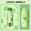 Cadeau parapluie pliant femme cadeau hommes Mini poche parasol filles filles extérieures anti-UV imperméable capsule portable capsule de voyage parapluies 211124