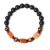 Classic Design Popular Mans Lava Beads Strands CHAKRA Bracelet Power Stone Bracelets Jewelry