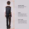 White Boy's Kids Formal Wear Children Suits For Wedding Party Ring Bearer Occasion Children's Clothing Outfits Blazers Jacket Pants Bow Dobby Black Pants