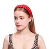 브레이드 트위스트 헤어 밴드 여성을위한 단색 핸드 짠 머리 밴드 모자 워드 와이드 브레임 패브릭 매듭 된 헤어 액세서리 1302 B3