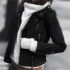 Giubbotti da donna 2021 Autunno Inverno In Pelle Calda Giacca A Vento Da Donna Cerniera In Pile Caccia Vestiti Vintage Retro Giacca Cappotto Delle Donne