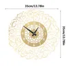 アクリルイスラムの高級壁掛け時計Surah Al Ikhlas 3D壁時計イスラム書道イスラムギフトEIDギフトRamadanホーム装飾210930