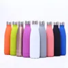 500ml Matte Rubber Paint Double Wall bottle Vacuum Insulated Thermos Water Bottle Keep Cold 24hours Cup wk907