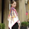 Luxus Marke Seidenschal Frauen Leopardenmuster Schals Weibliche Mode Quadrat Schal 130 cm * 130 cm Große Hijab Schals Schals Für Damen Q0828