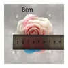 Valentines Day Gift 8cm Artificial Flowers Head Fake Luminous Rose Wedding Decorative Flower Color Soap Flower With Base Without box XD24936