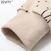 Zevity Women Fashion Beauty Girls Print Casual Sweatshirts Female Basic Fall O Neck Sticke Hoodies Chic Pullover Tops H510 201208